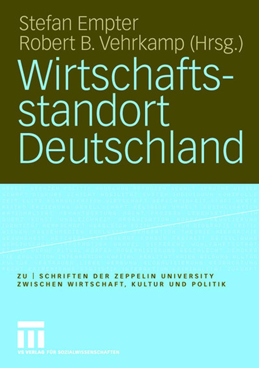 Vorderes Coverbild Wirtschaftsstandort Deutschland