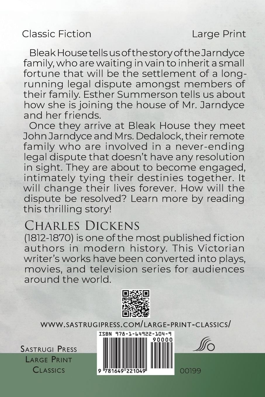 Rückseitencover Bleak House (Large Print, Annotated)