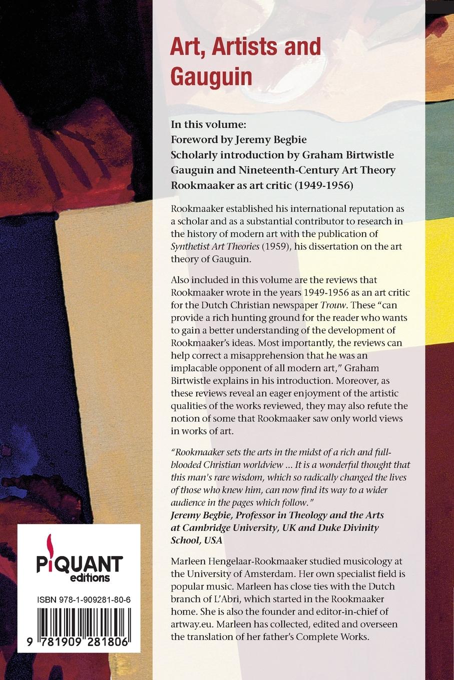 Rückseitencover Art, Artists and Gauguin