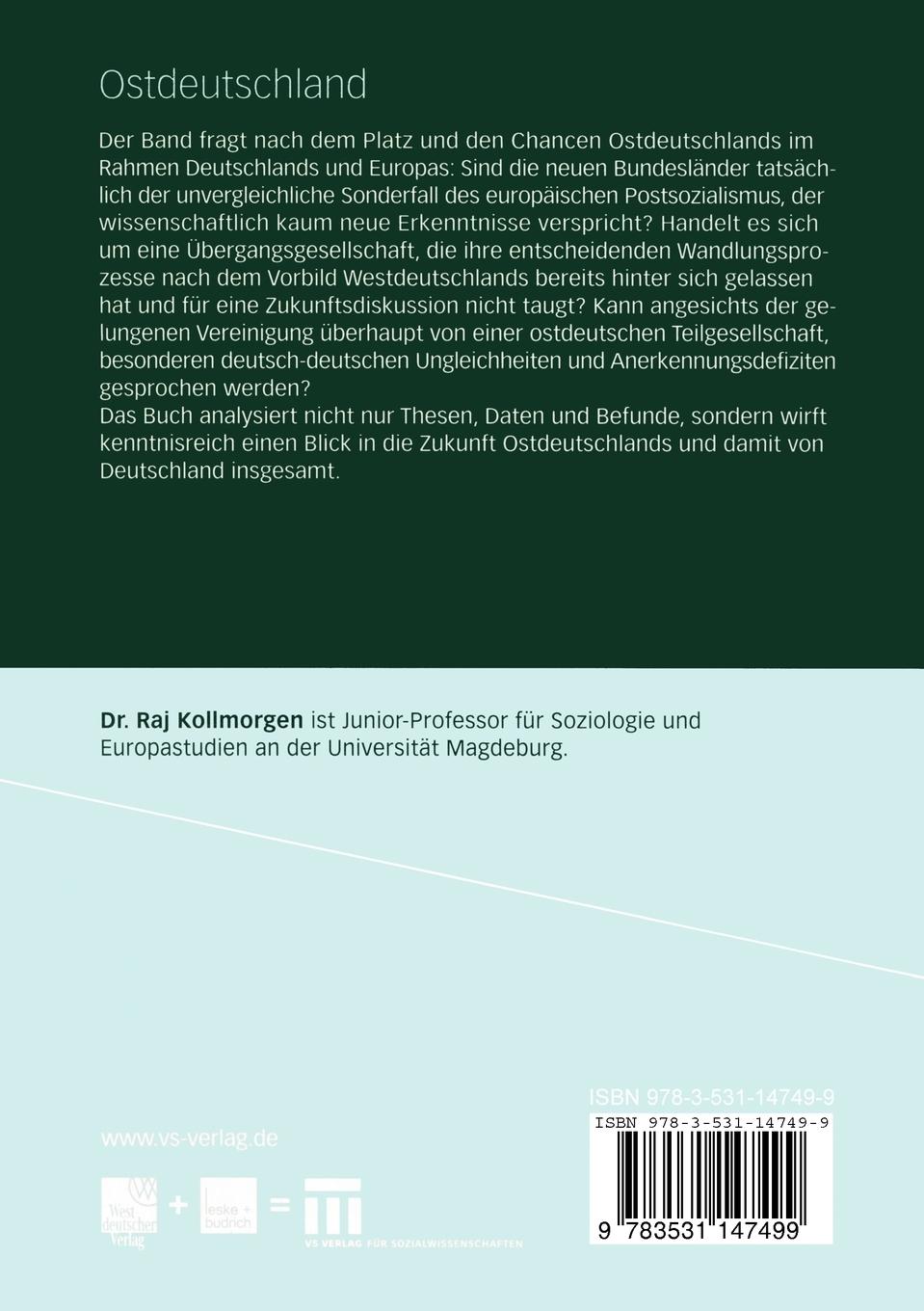 Rückseitencover Ostdeutschland