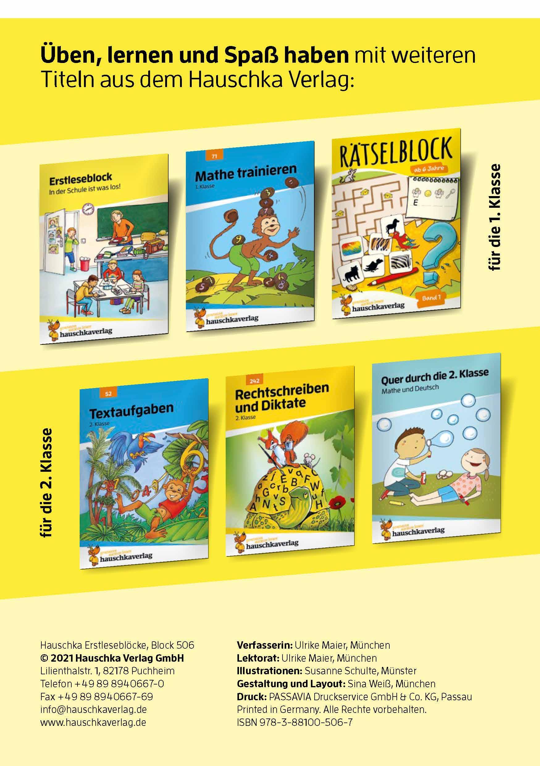 Beispielinhalt (Bild) Lesen lernen 1. Klasse für Jungen und Mädchen - Quer durchs Jahr