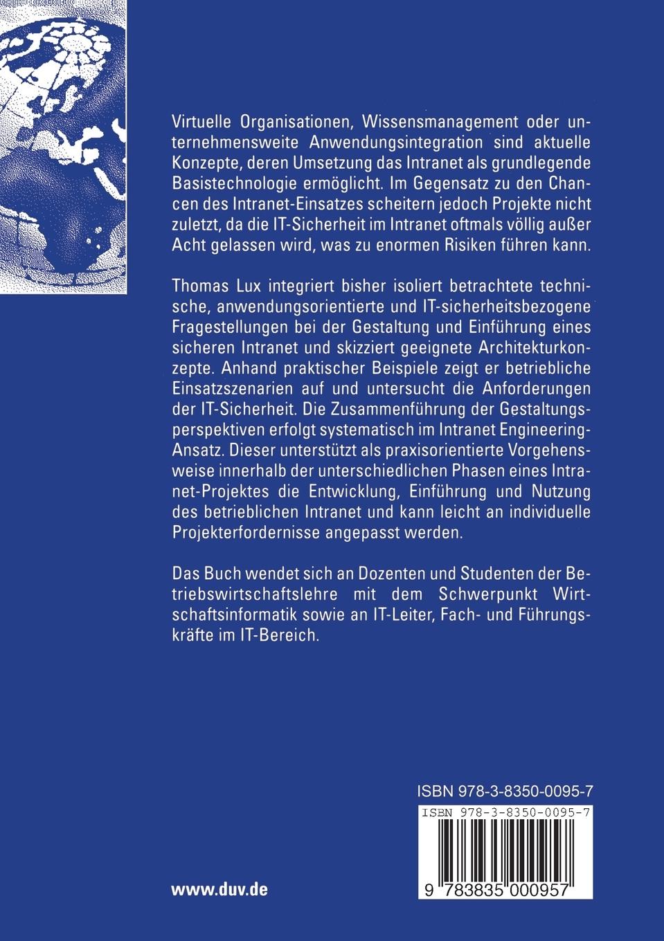 Rückseitencover Intranet Engineering