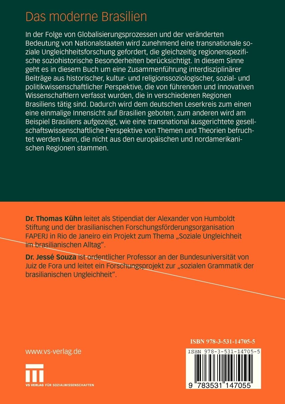 Rückseitencover Das moderne Brasilien