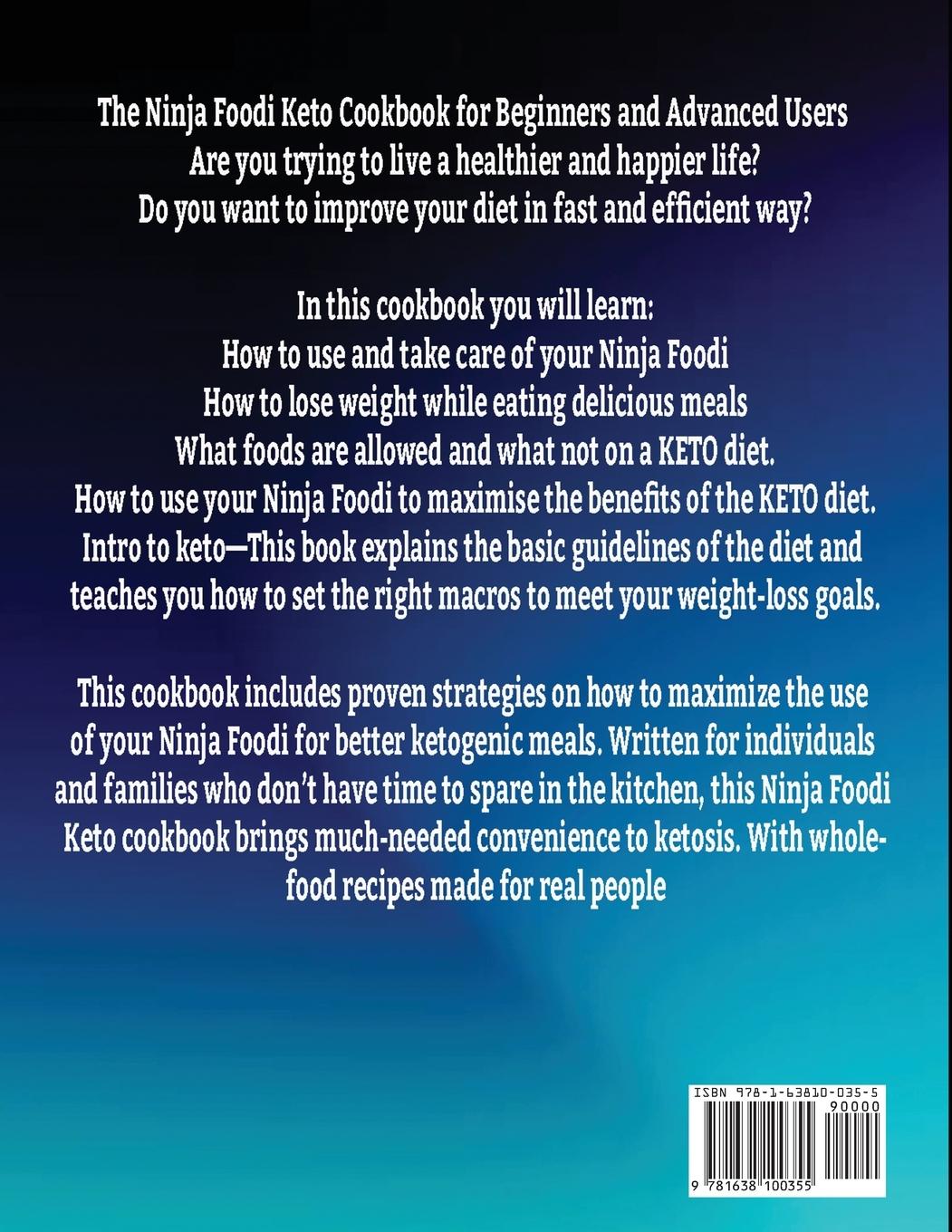 Rückseitencover Ninja Foodi Keto Cookbook for Beginners