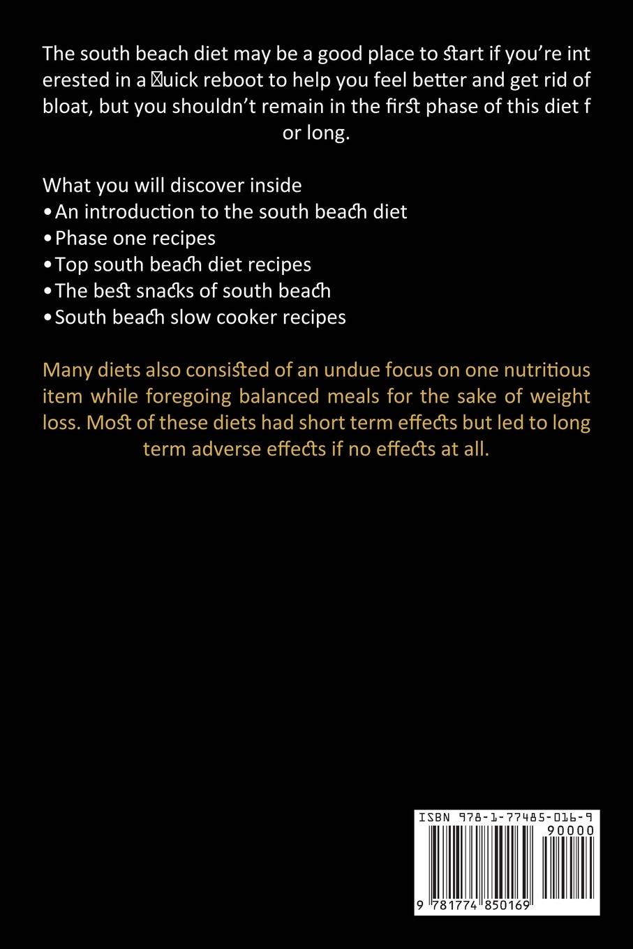 Rückseitencover South Beach Diet