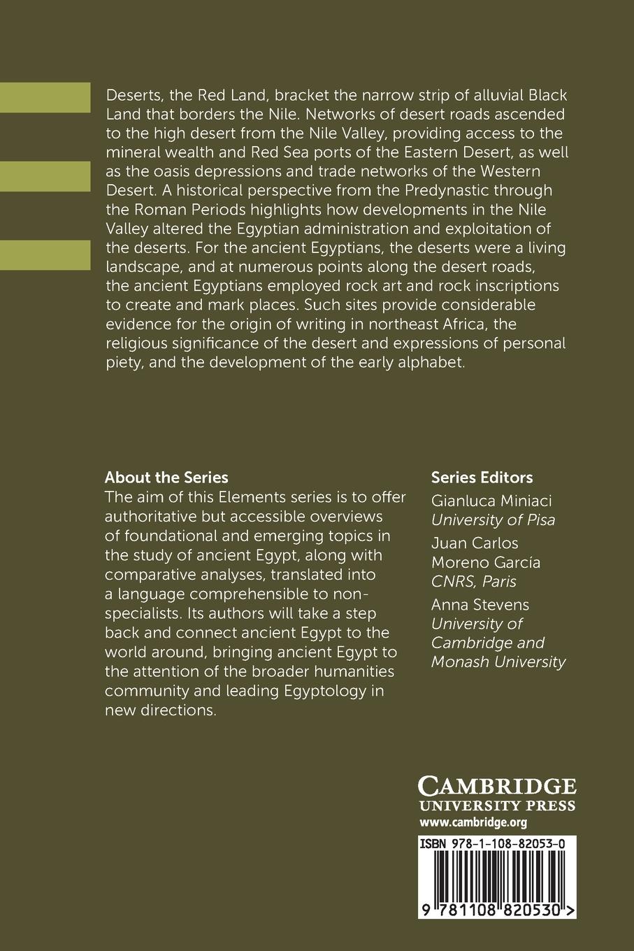 Rückseitencover Egypt and the Desert