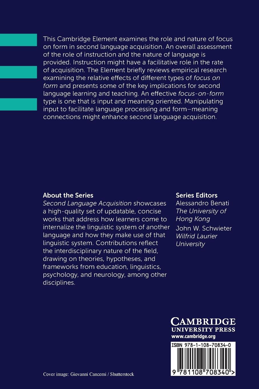 Rückseitencover Focus on Form