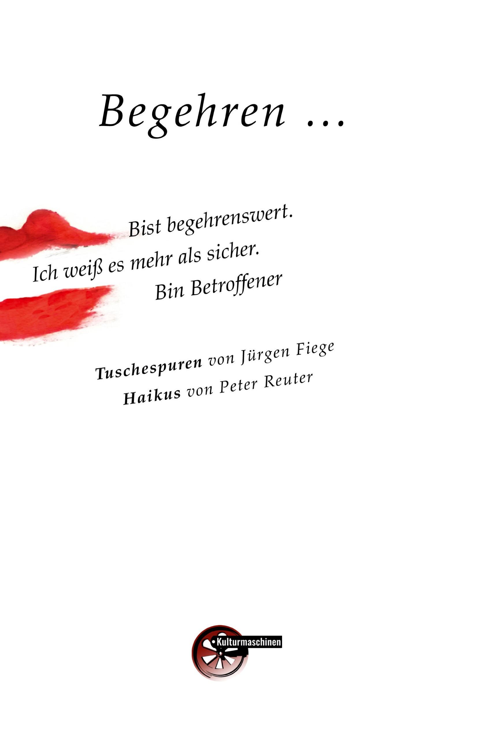 Vorderes Coverbild Begehren ...