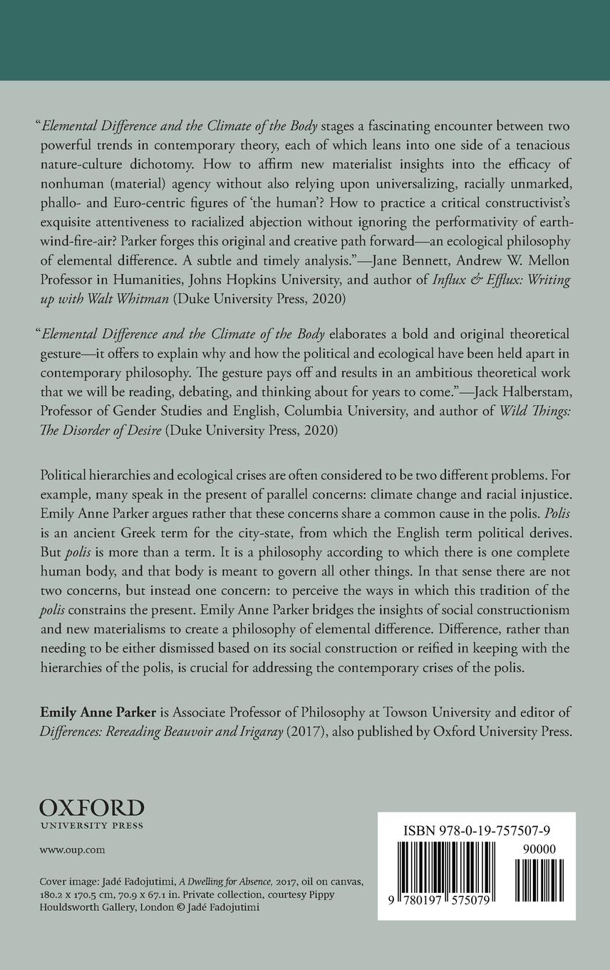 Rückseitencover ELEM DIFFERENCE & CLIMATE OF BODY SFP C