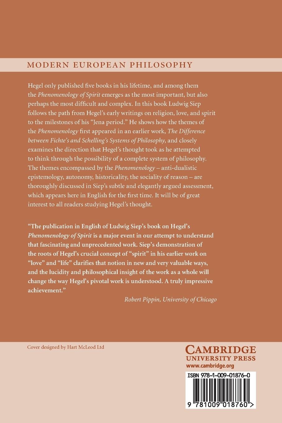 Rückseitencover Hegel's Phenomenology of Spirit