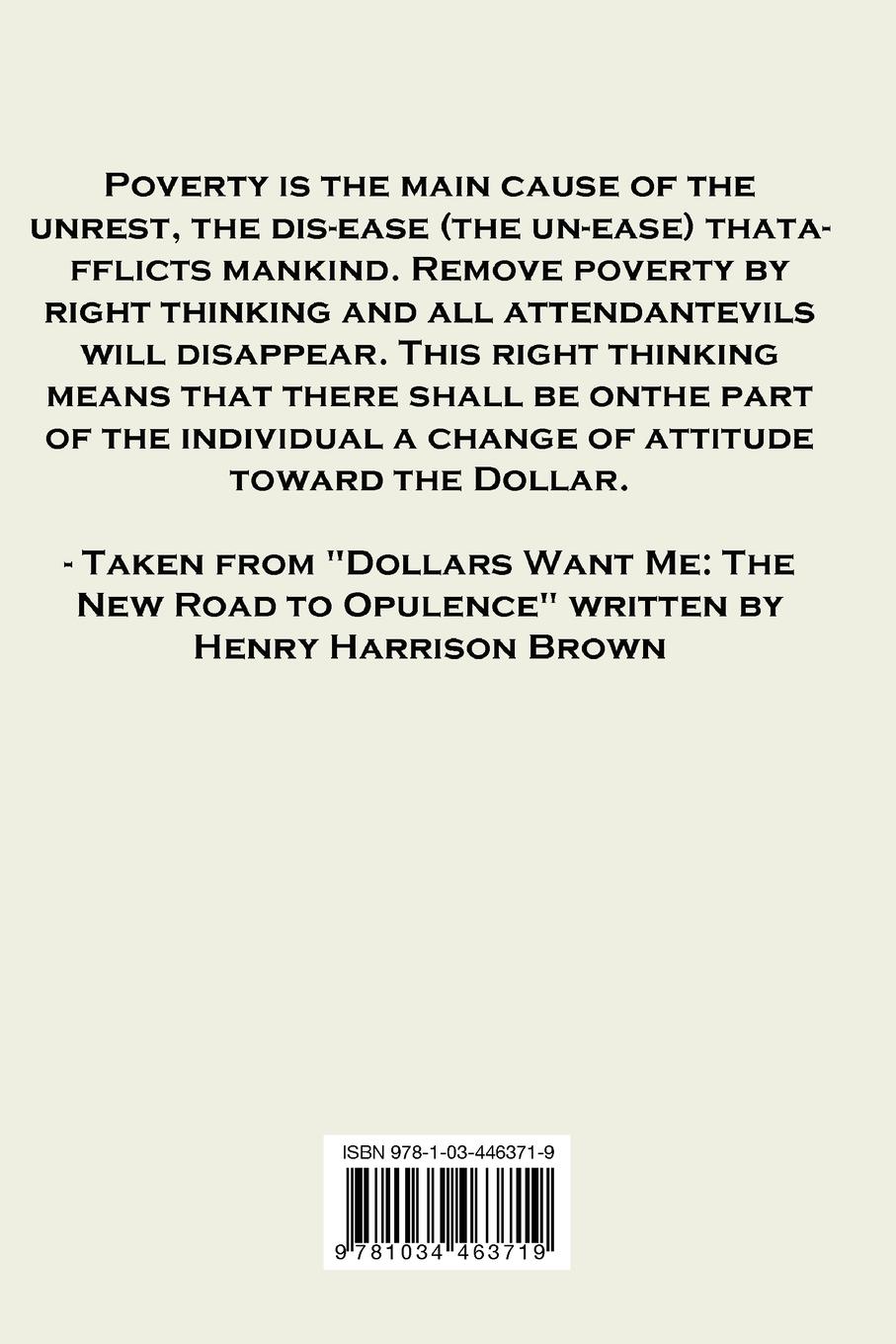 Rückseitencover Dollars Want Me