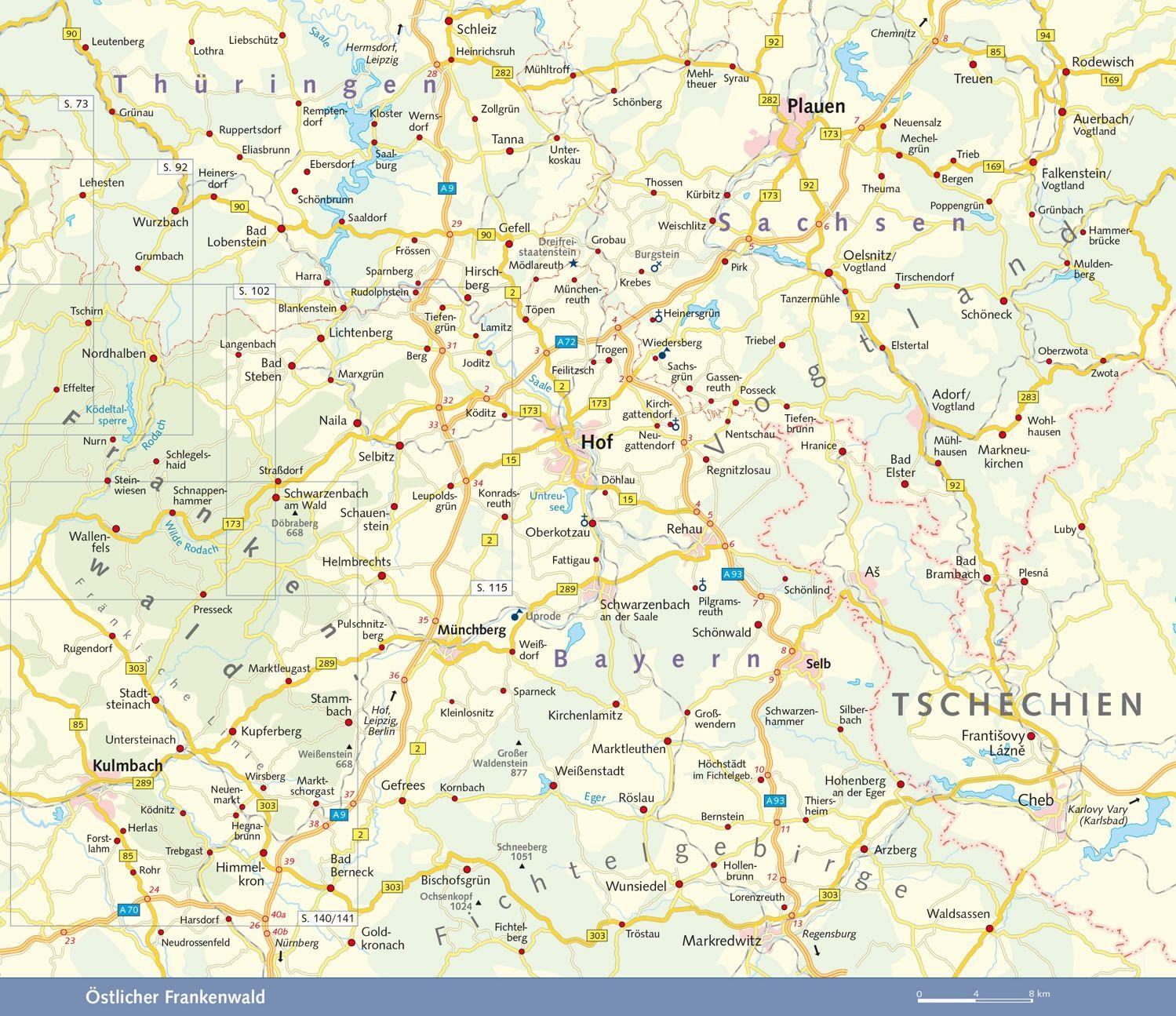 Beispielinhalt (Bild) TRESCHER Reiseführer Frankenwald