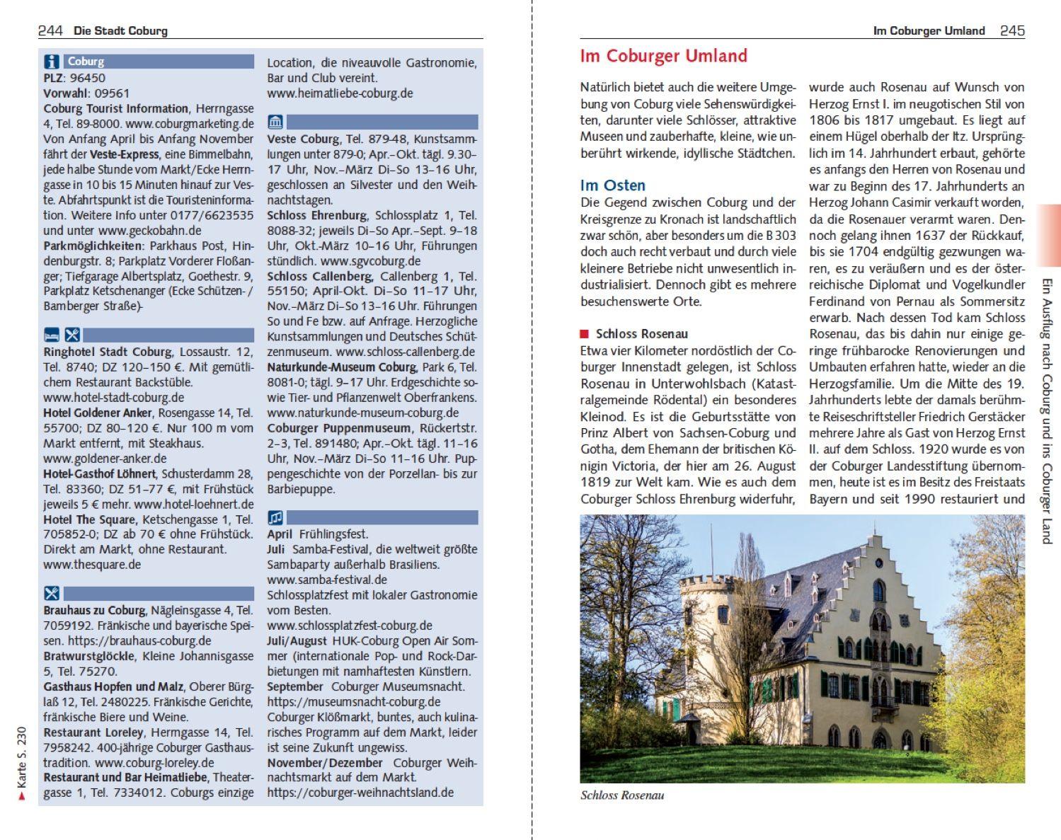 Beispielinhalt (Bild) TRESCHER Reiseführer Frankenwald
