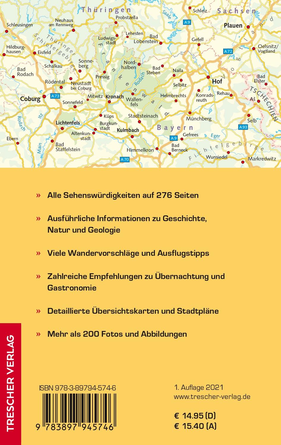 Beispielinhalt (Bild) TRESCHER Reiseführer Frankenwald