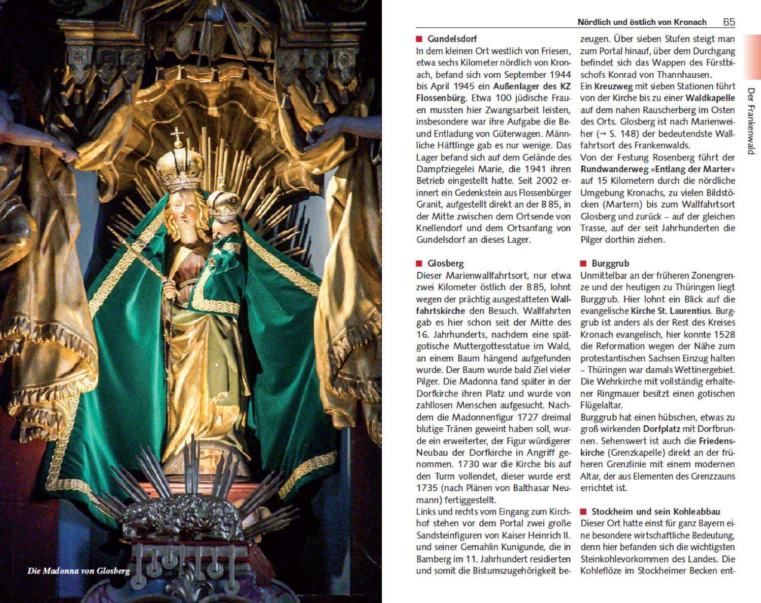 Beispielinhalt (Bild) TRESCHER Reiseführer Frankenwald