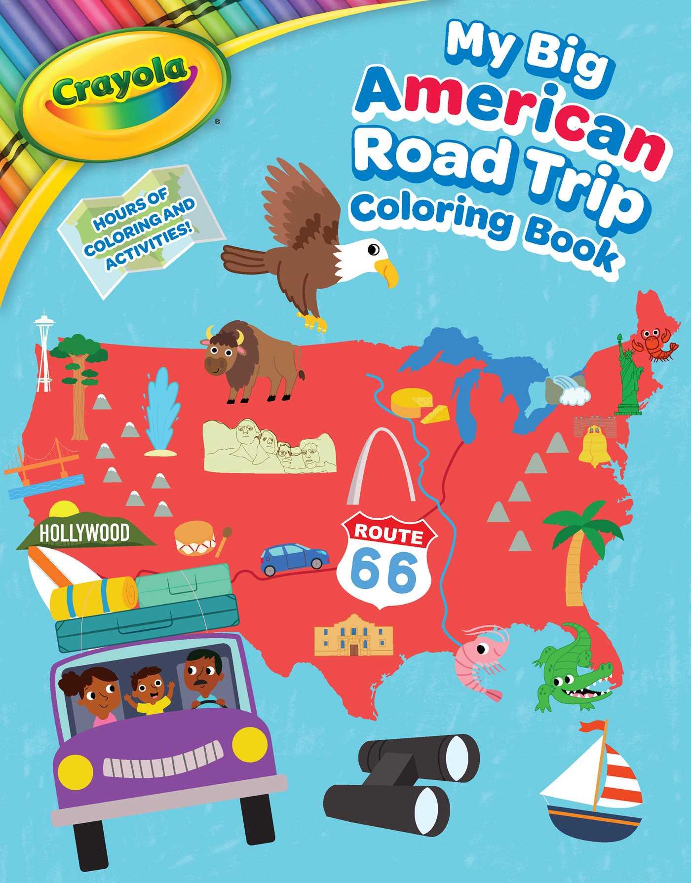 Vorderes Coverbild Crayola: My Big American Road Trip Coloring Book (a Crayola My Big Coloring Book for Kids)