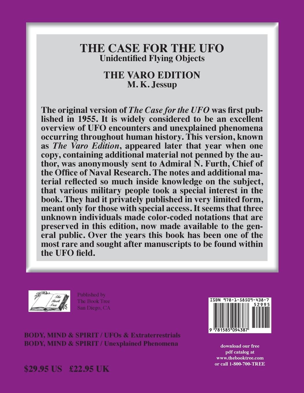 Rückseitencover The Case for the UFO