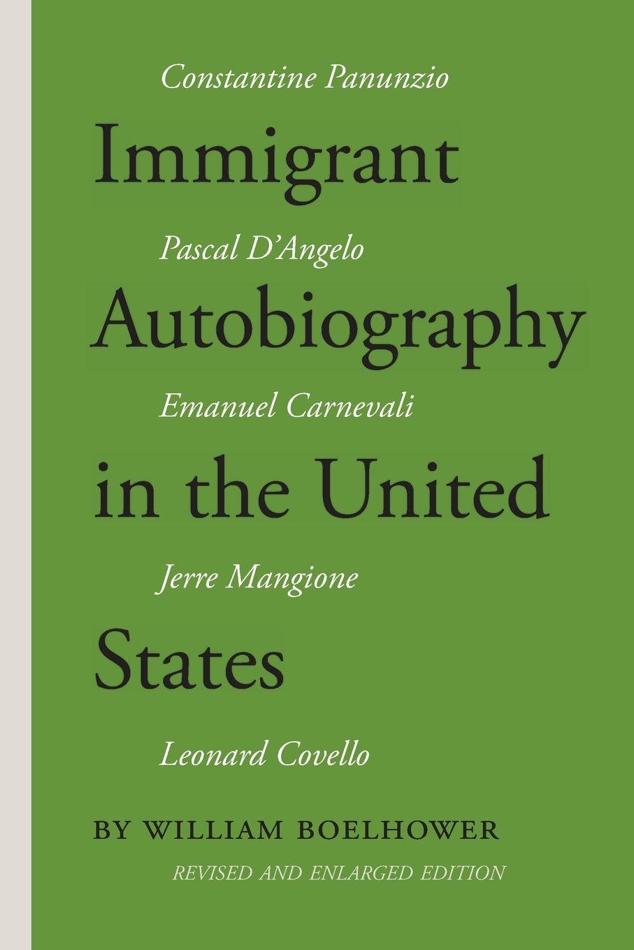 Vorderes Coverbild Immigrant Autobiography in the United States