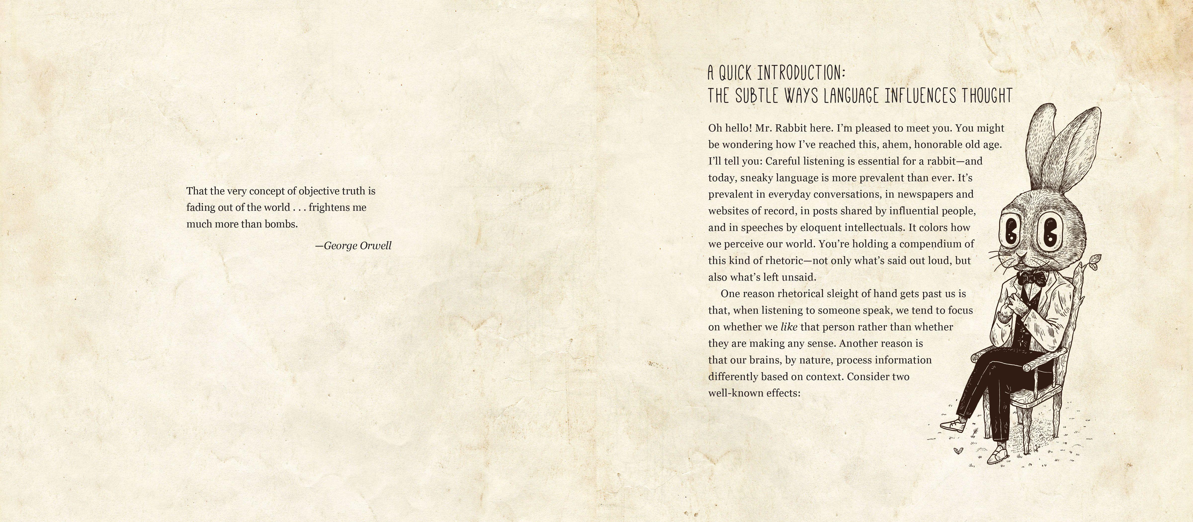 Beispielinhalt (Bild) An Illustrated Book of Loaded Language