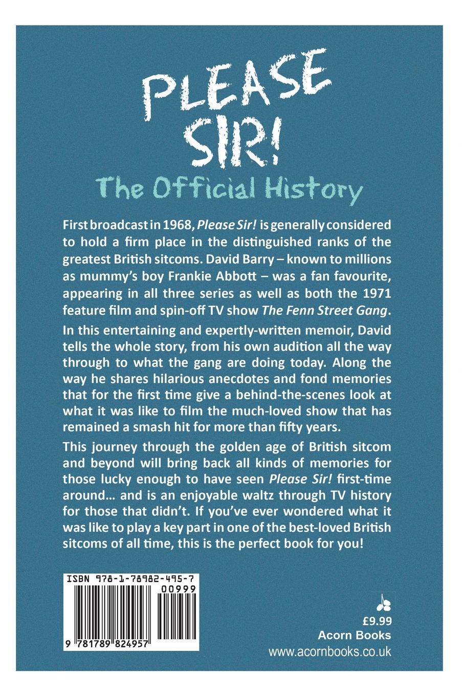 Rückseitencover Please Sir! The Official History