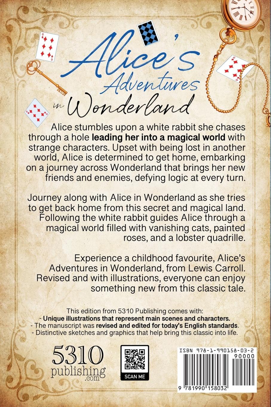 Rückseitencover Alice's Adventures in Wonderland (Revised and Illustrated)