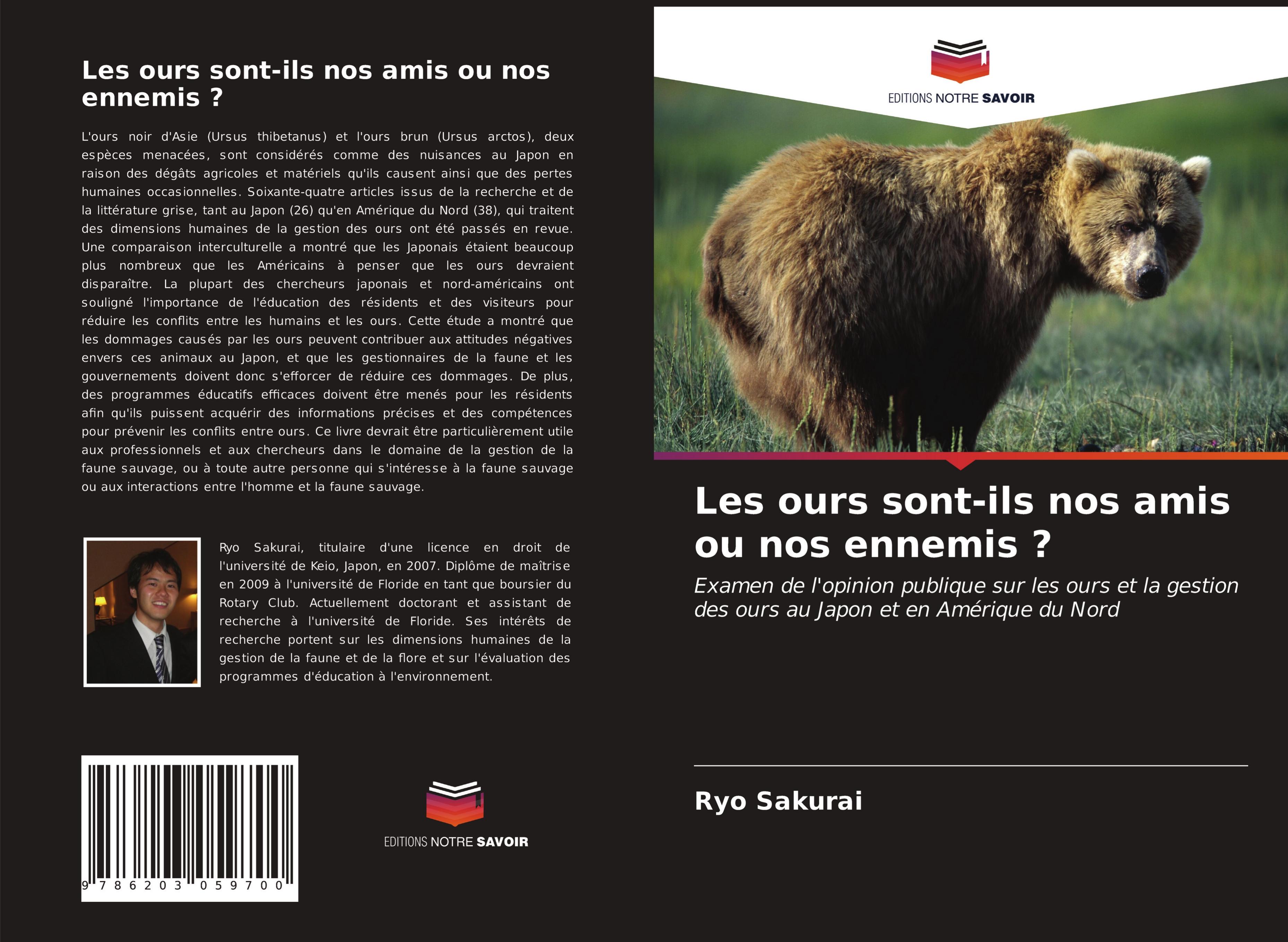 Vorderes Coverbild Les ours sont-ils nos amis ou nos ennemis ?