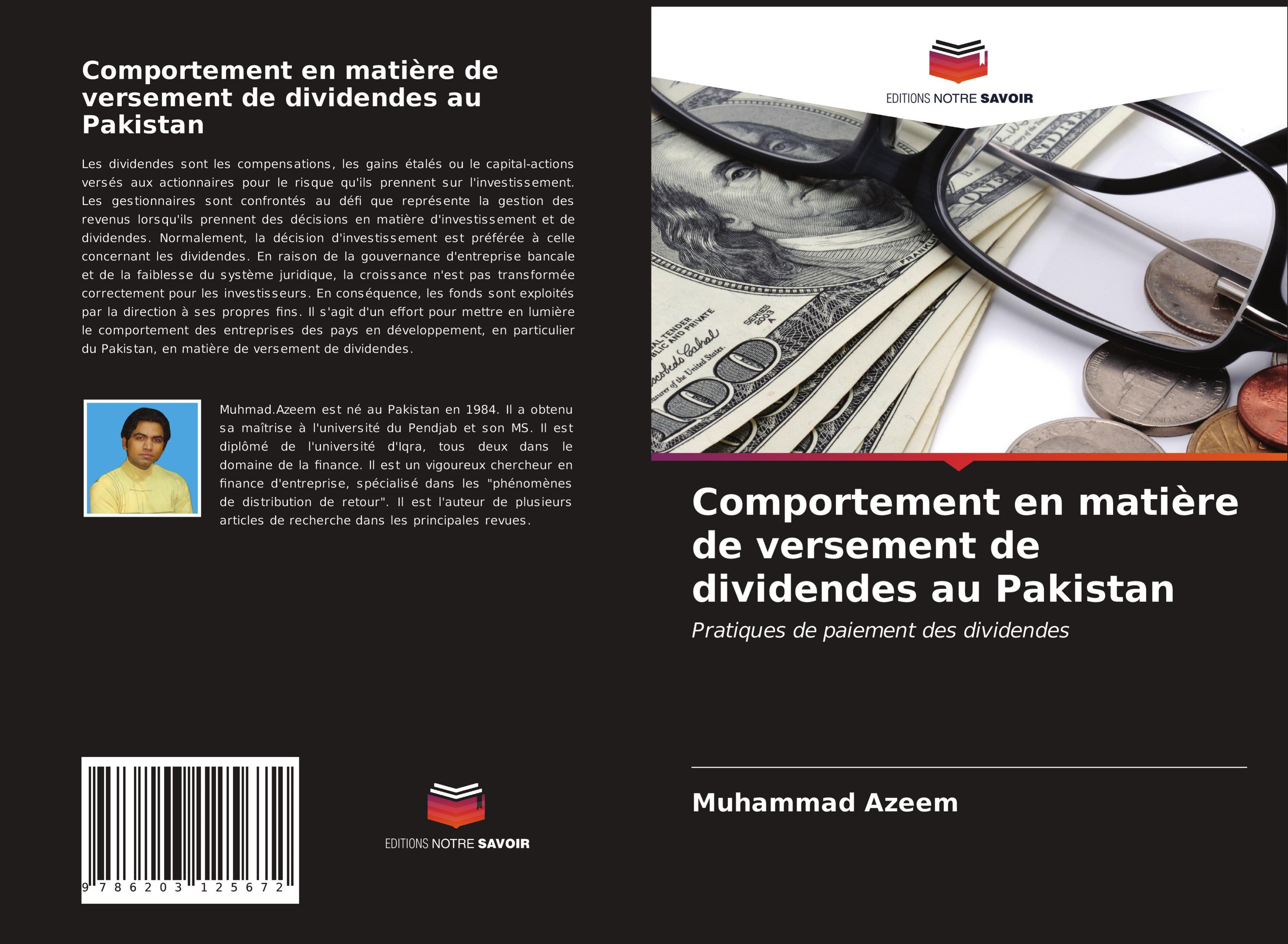 Vorderes Coverbild Comportement en matière de versement de dividendes au Pakistan