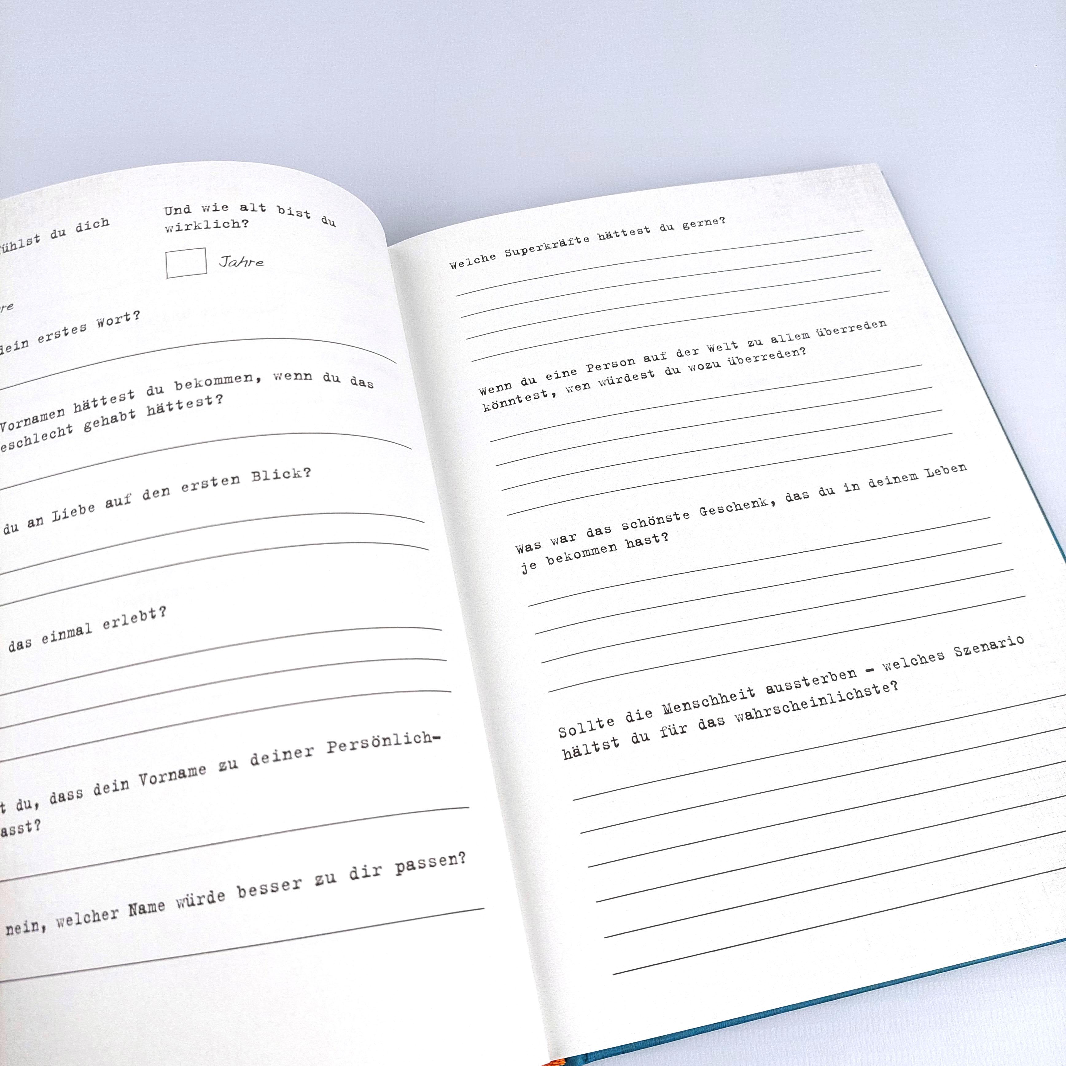 Beispielinhalt (Bild) Verbrenn das Buch danach - Ein Ausfüllbuch für Erwachsene