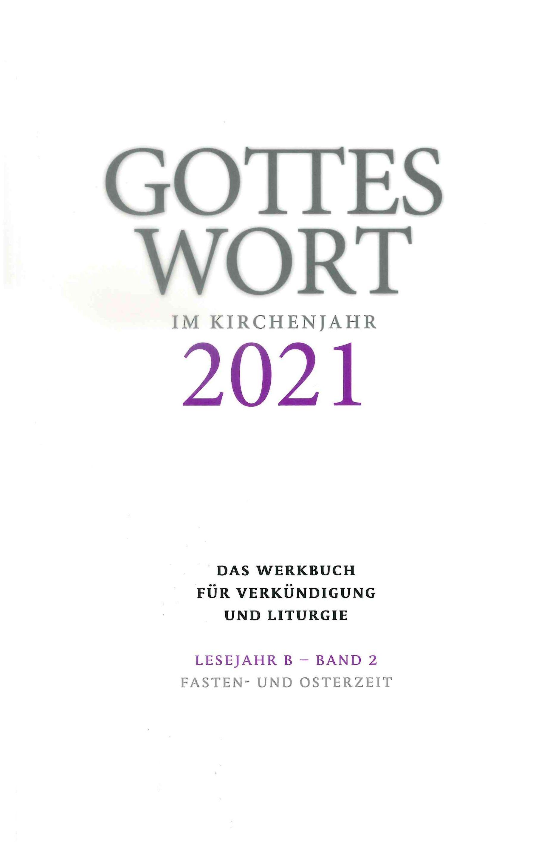 Vorderes Coverbild Gottes Wort im Kirchenjahr