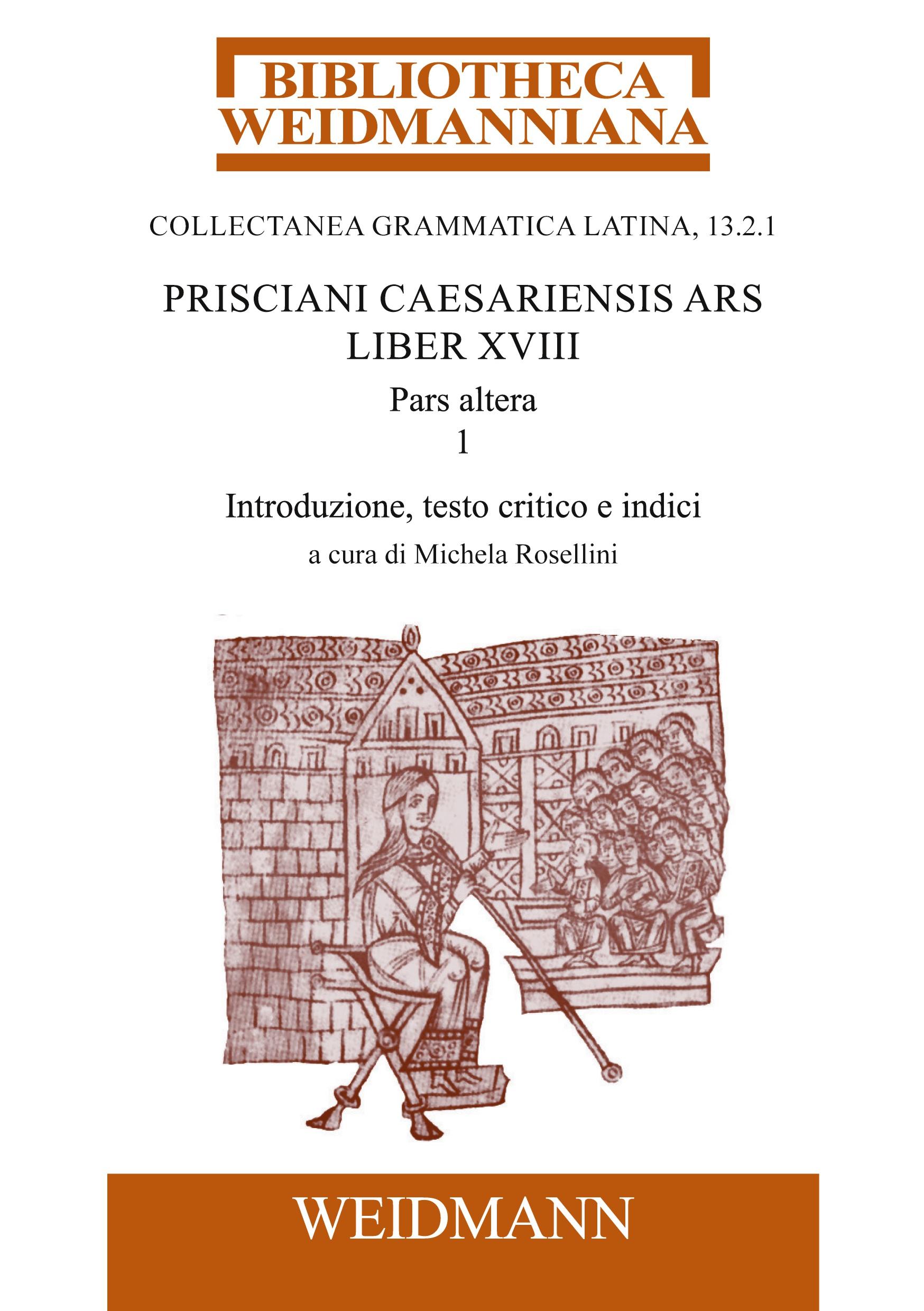 Vorderes Coverbild Prisciani Caesariensis Ars, Liber XVIII, Pars altera, 1