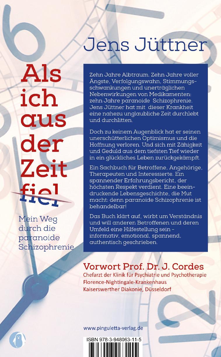 Rückseitencover Als ich aus der Zeit fiel