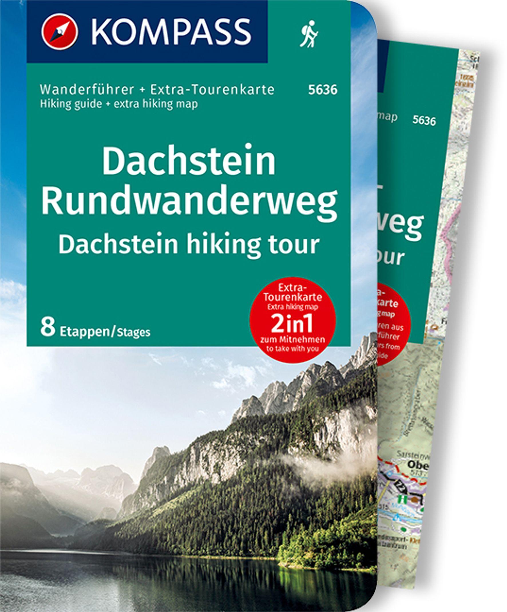 Vorderes Coverbild KOMPASS Wanderführer Dachstein-Rundwanderweg, 8 Etappen
