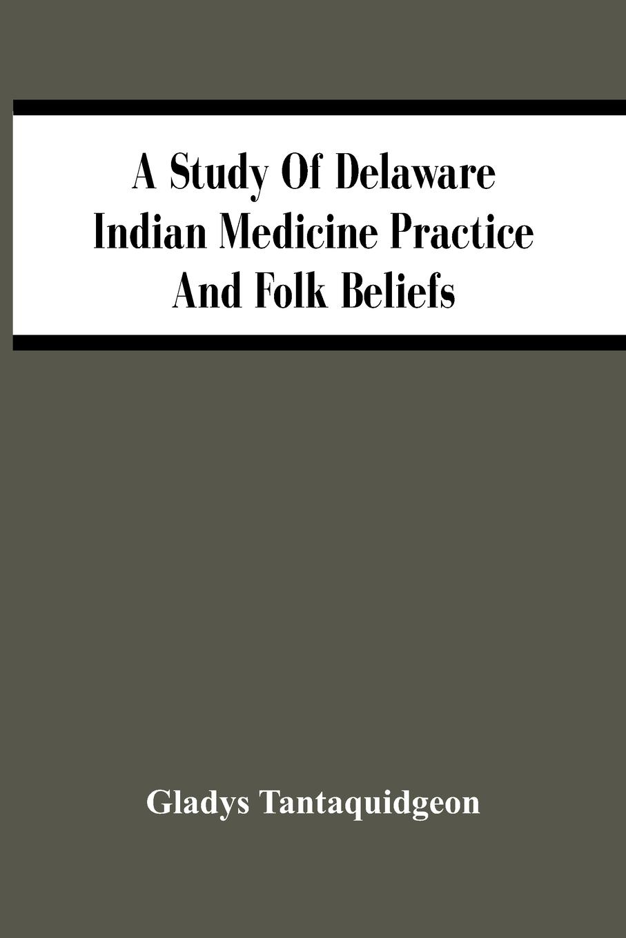 Vorderes Coverbild A Study Of Delaware Indian Medicine Practice And Folk Beliefs