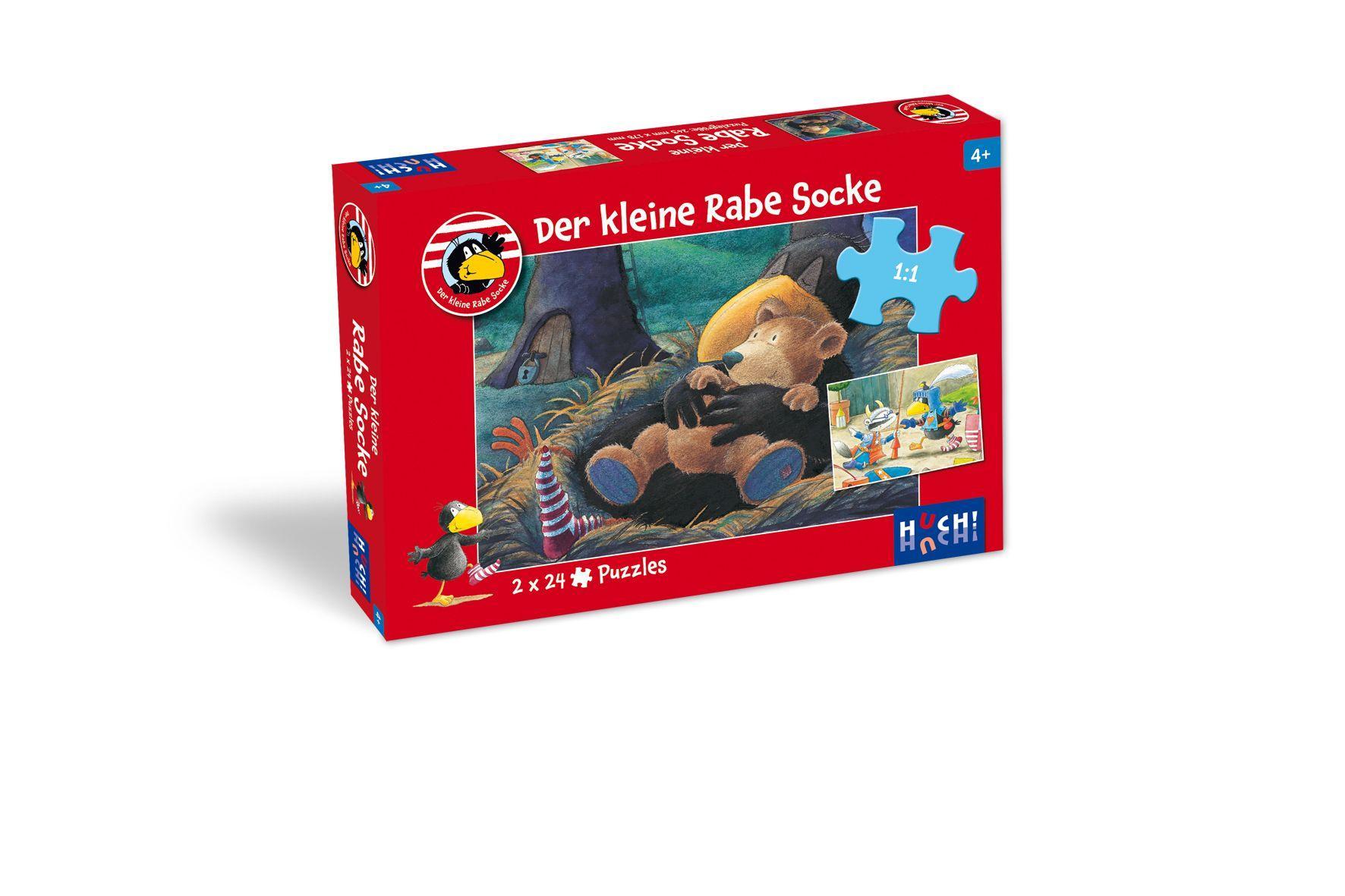 Vorderes Coverbild Der kleine Rabe Socke - Puzzle 1. 2 Puzzle mit 24 Teilen