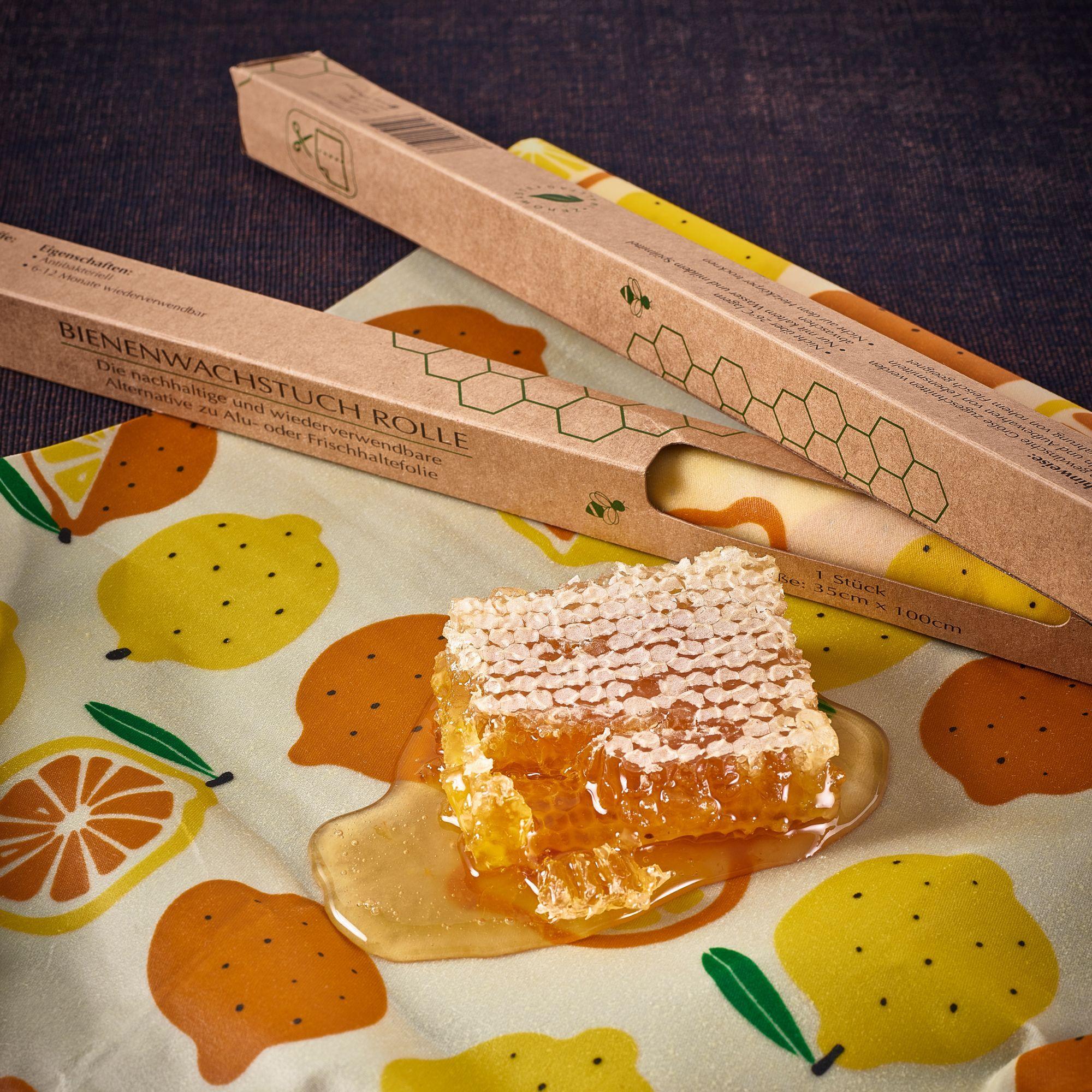 Beispielinhalt (Bild) Bienenwachstuch Rolle