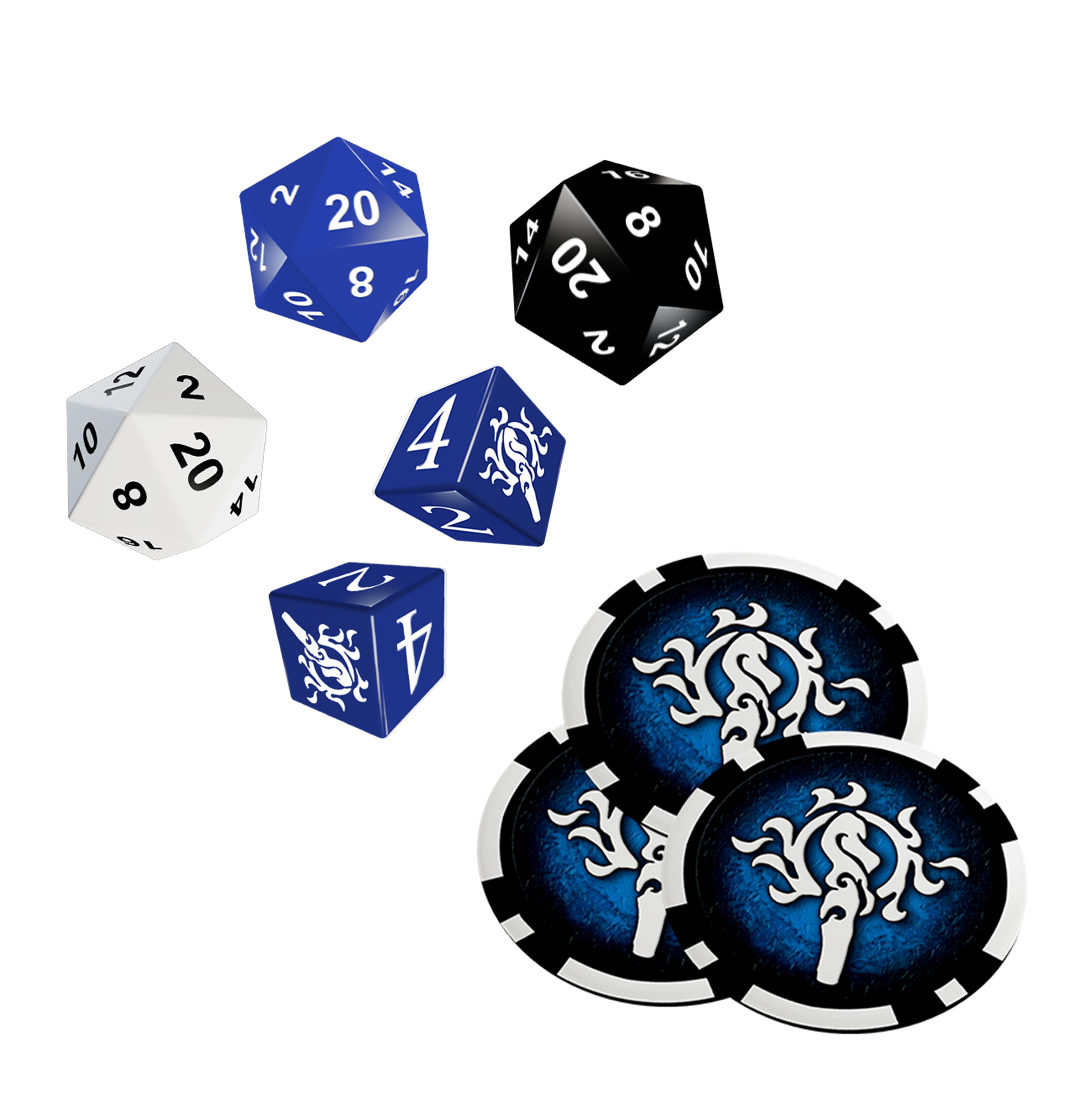 Vorderes Coverbild DSA5 Einsteigerbox: Magier - Würfel- & Chipset