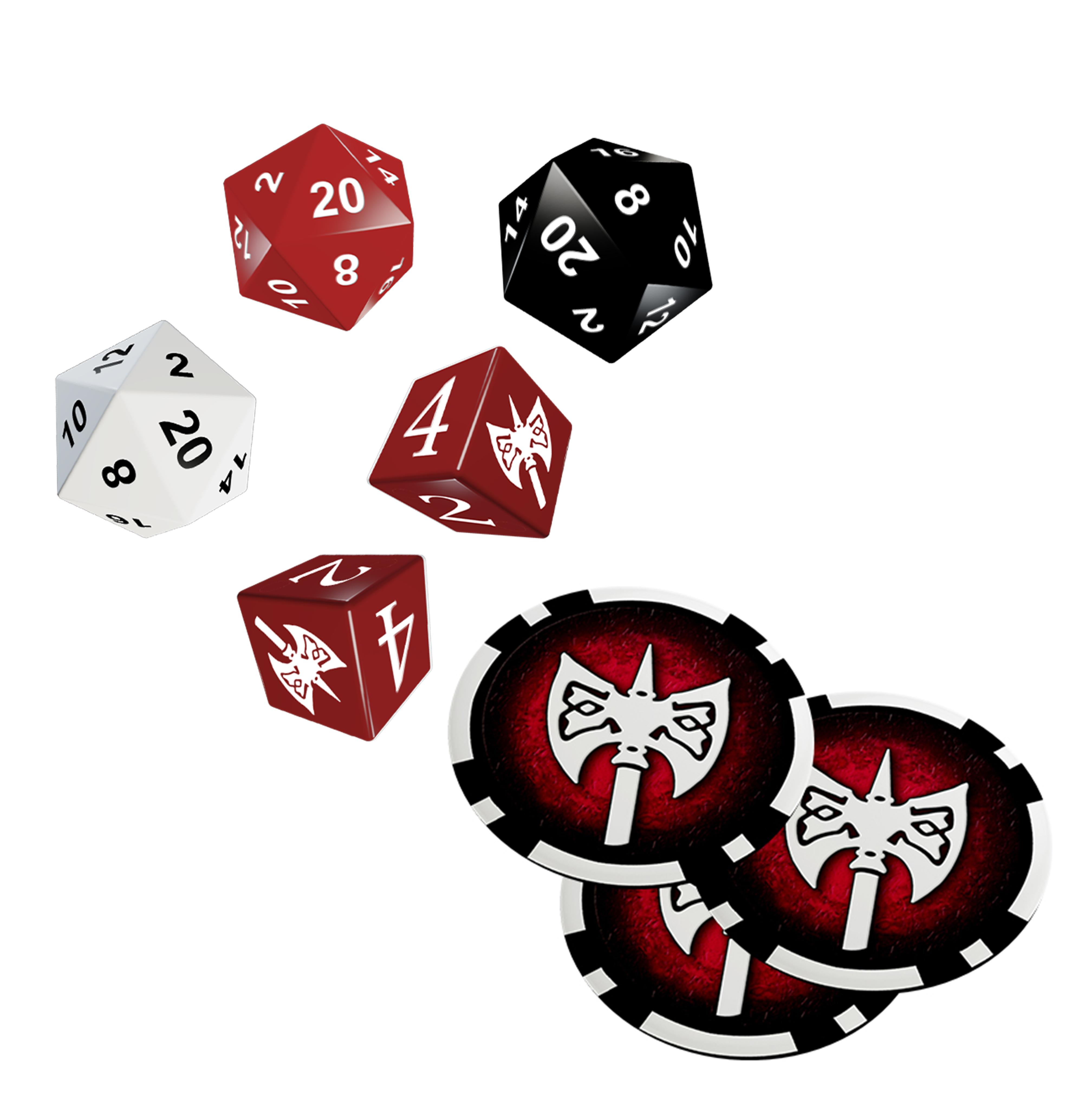 Vorderes Coverbild DSA5 Einsteigerbox: Zwergen - Würfel- & Chipset