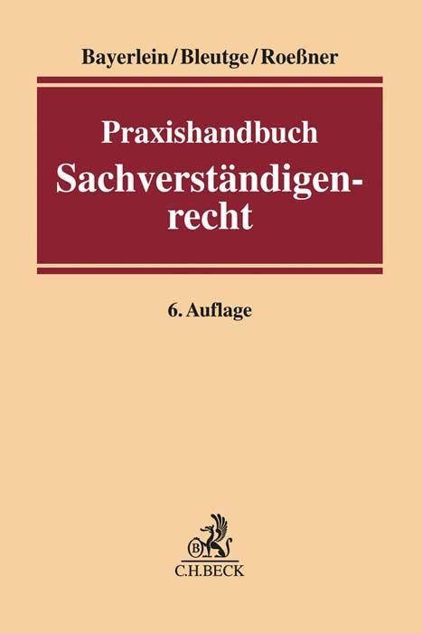 Vorderes Coverbild Praxishandbuch Sachverständigenrecht