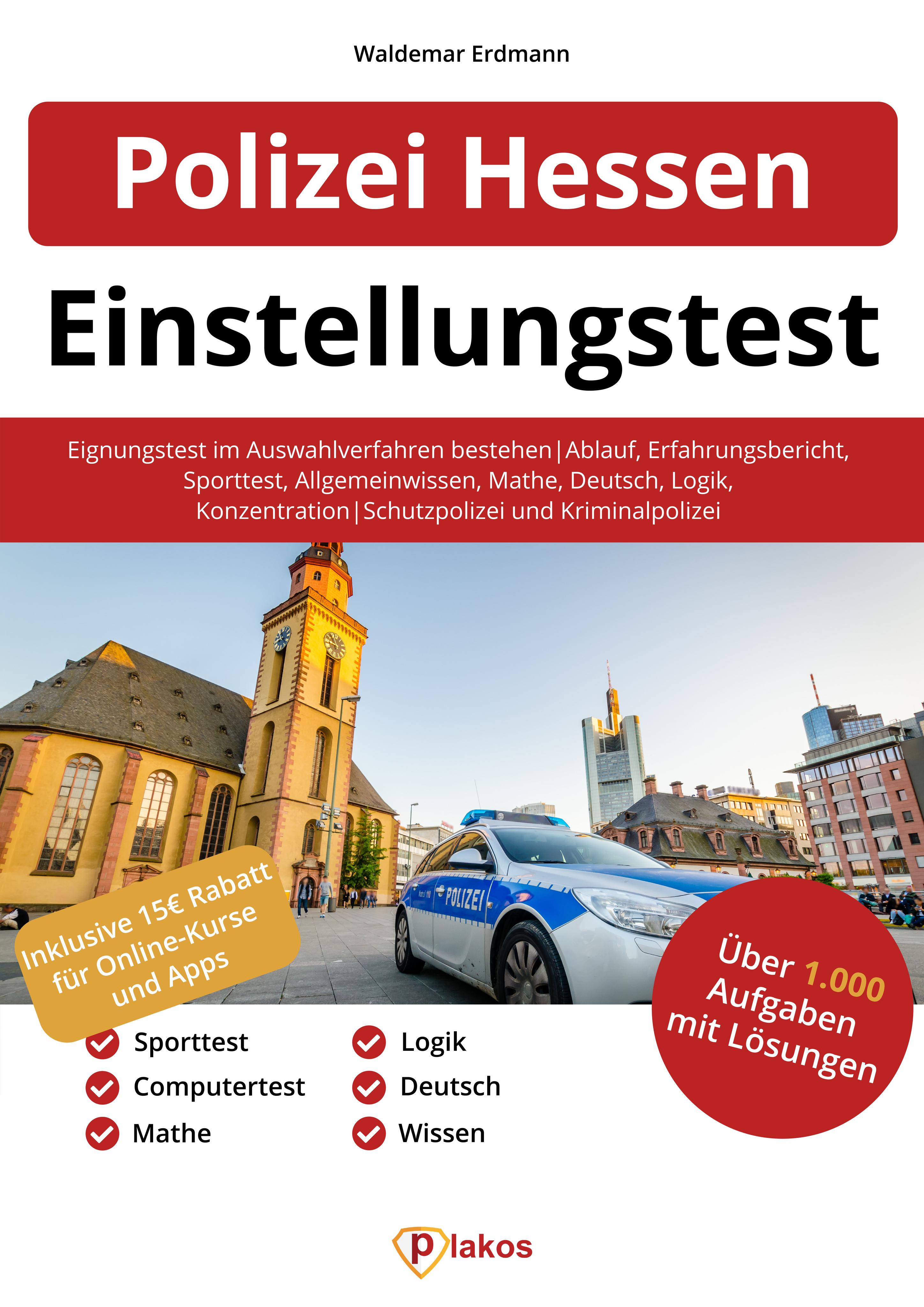 Vorderes Coverbild Einstellungstest Polizei Hessen