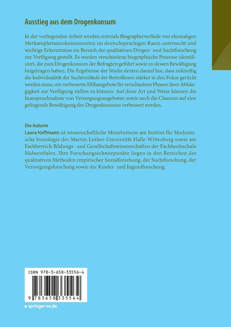 Rückseitencover Ausstieg aus dem Drogenkonsum