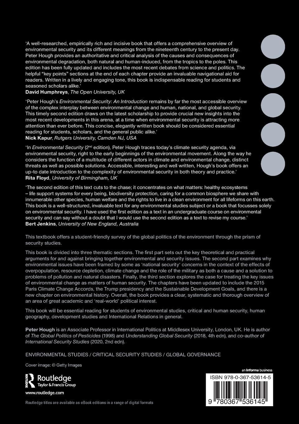 Rückseitencover Environmental Security