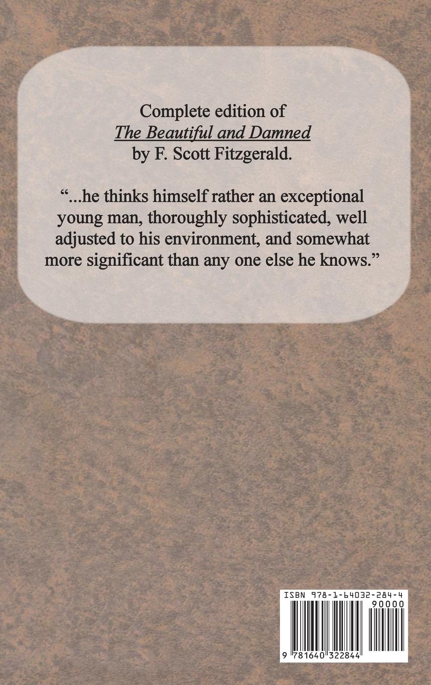 Rückseitencover The Beautiful and Damned