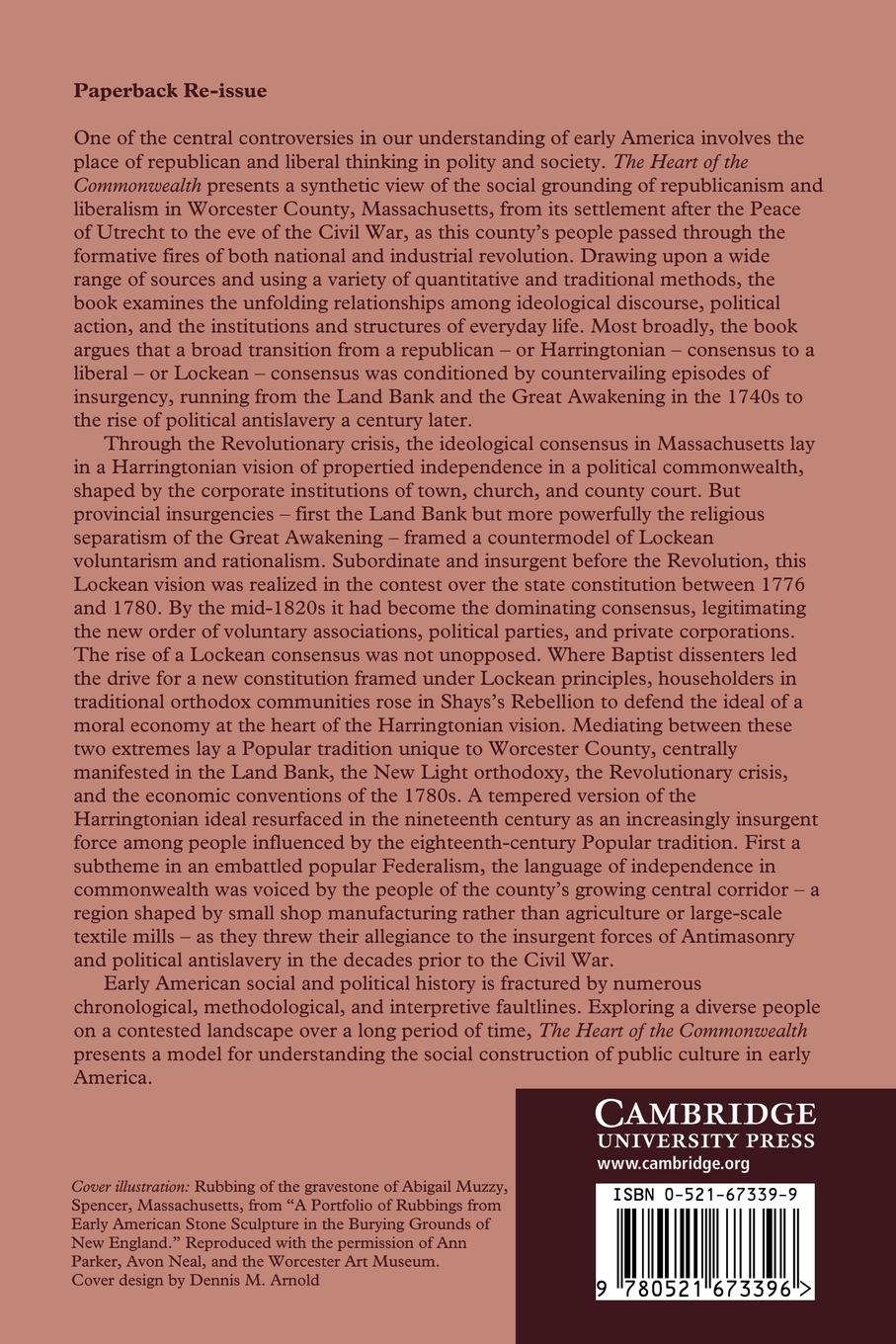 Rückseitencover The Heart of the Commonwealth