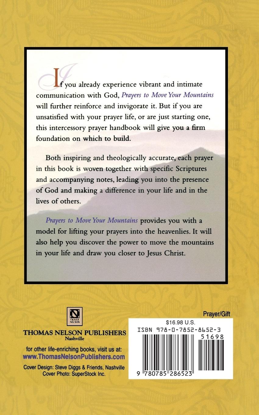 Rückseitencover Prayers to Move Your Mountains