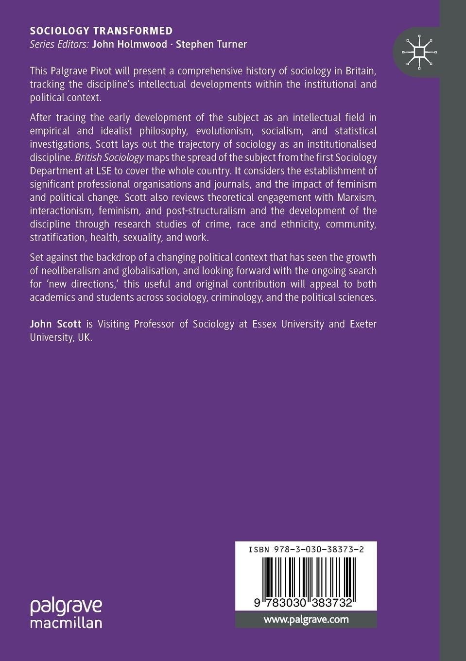 Rückseitencover British Sociology