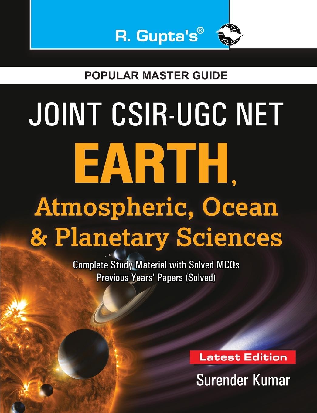 Vorderes Coverbild Joint CSIR-UGC (NET) Earth, Atmospheric, Ocean and Planetary Sciences Exam Guide (Part B & C)