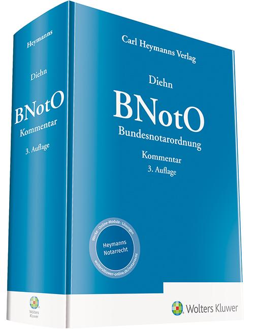 Vorderes Coverbild BNotO - Bundesnotarordnung