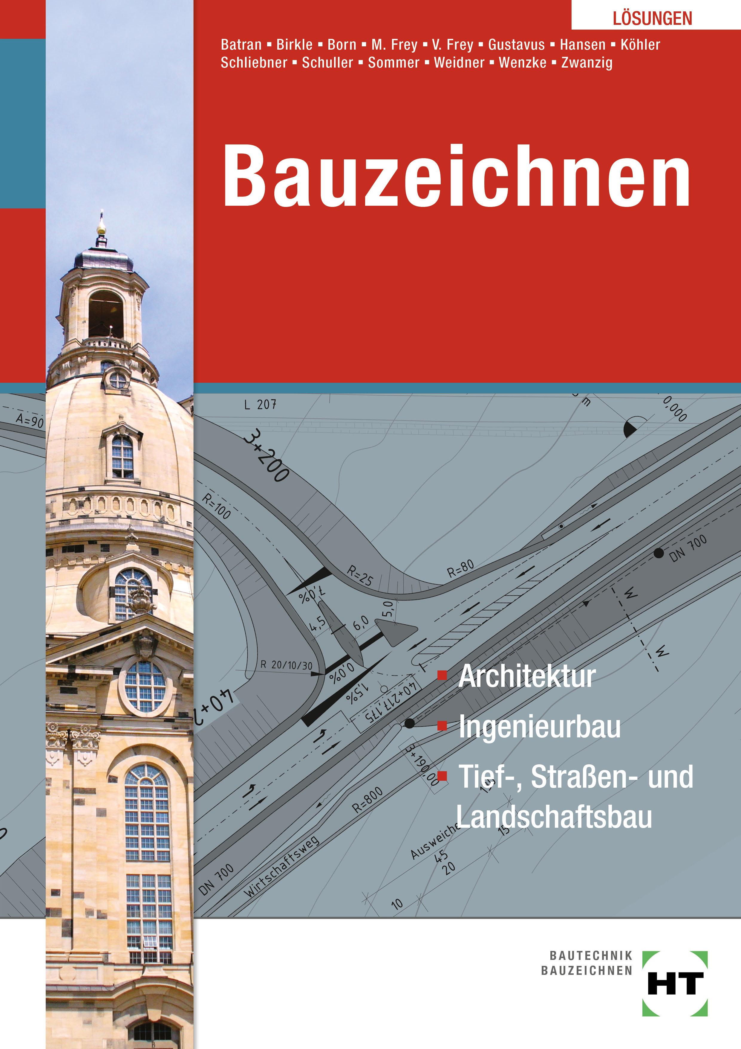 Vorderes Coverbild Lösungen Bauzeichnen