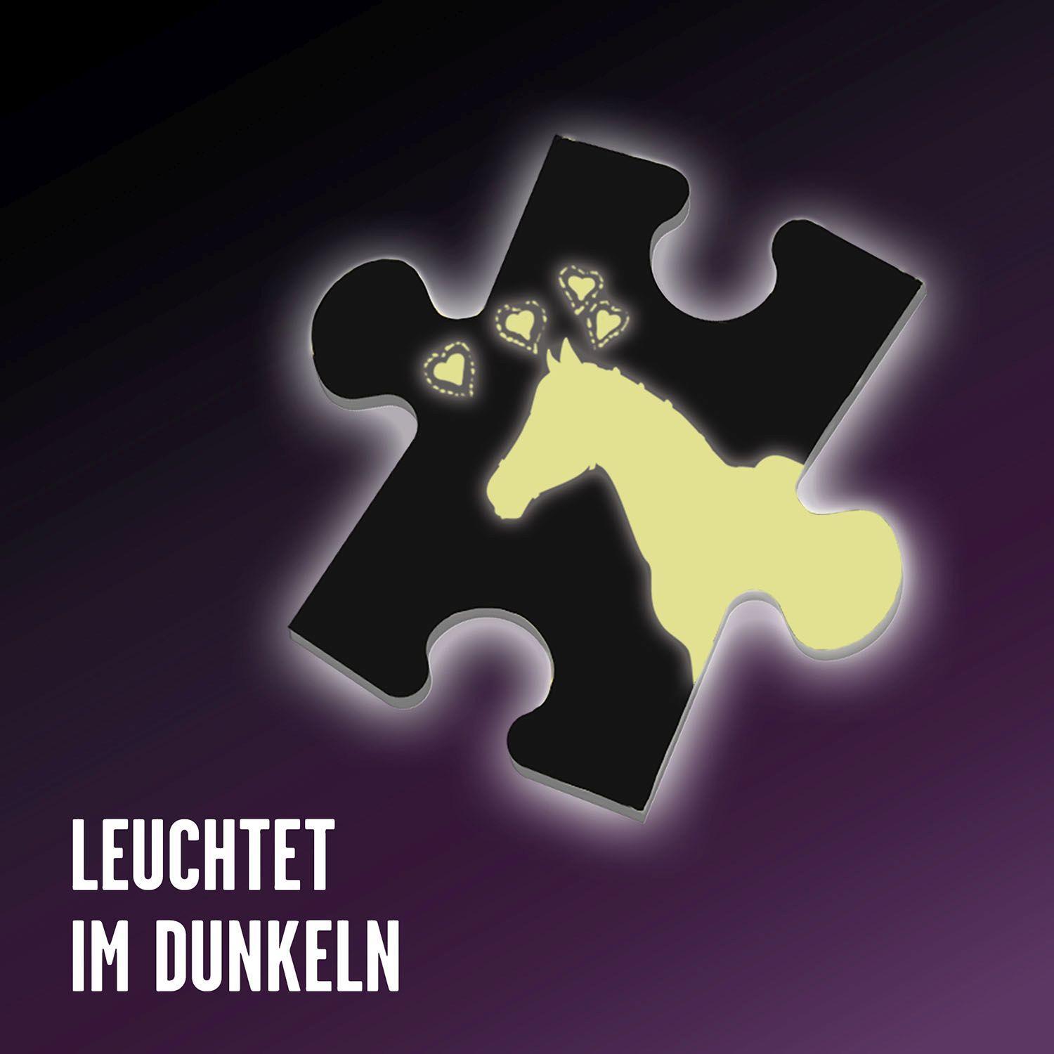 Beispielinhalt (Bild) Krimipuzzle Die drei !!! 200 Teile / Skandal auf dem Reitturnier