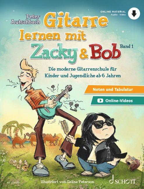 Vorderes Coverbild Gitarre lernen mit Zacky & Bob